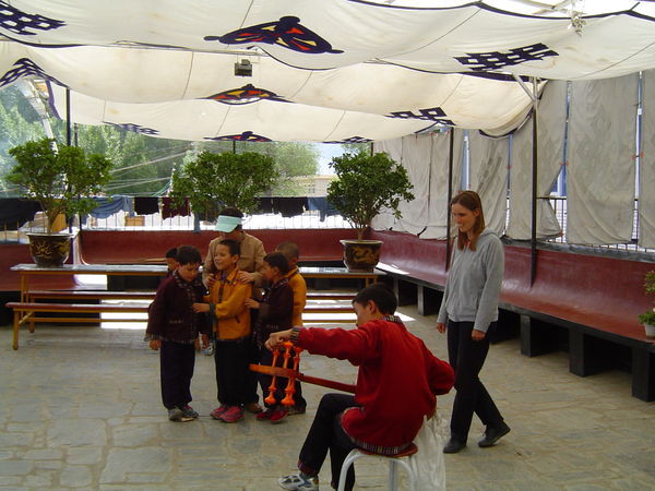 At the school for the blind in Lhasa