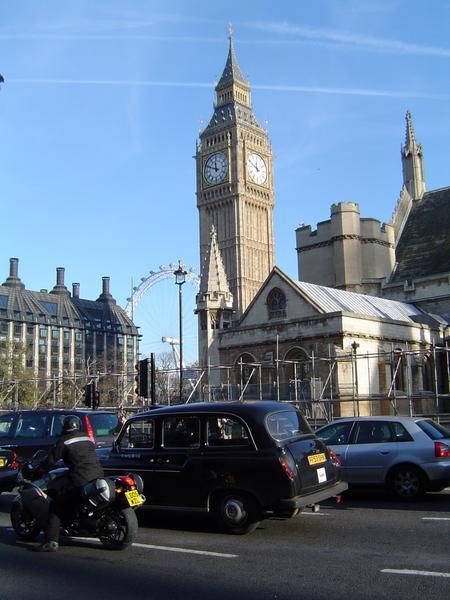 The Clock Tower and London Eye