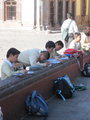 Students at work in San Miguel