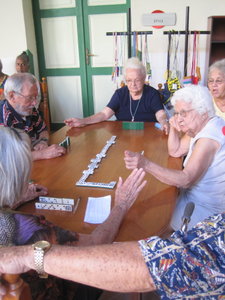Dominoes at the convent