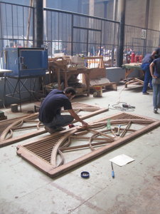 Students working at the School of Craft