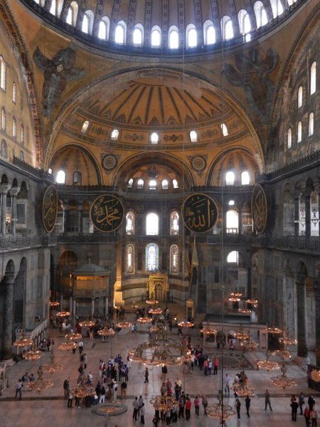 View of Hagia Sophia from the second floor