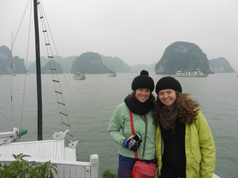 Chilly in Halong Bay!