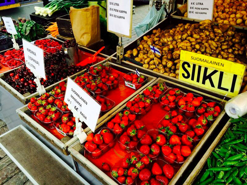 Finnish strawberries- YUM!