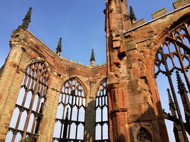 Cathedral remains in Coventry, England