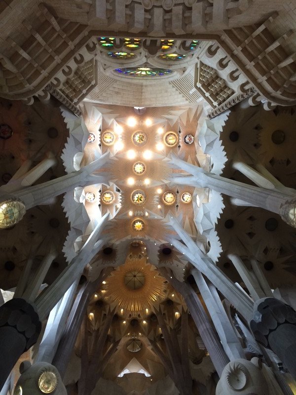 Looking up: Sagrada Familia