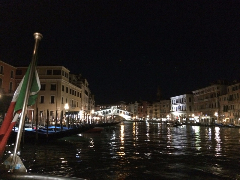 Evening ride on the Grand Canal