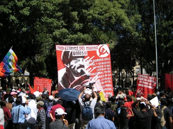 Demonstration in the Plaza