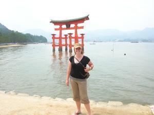 The famous floating torii