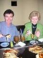 Dad and Gramma showing off their chopstick skills!