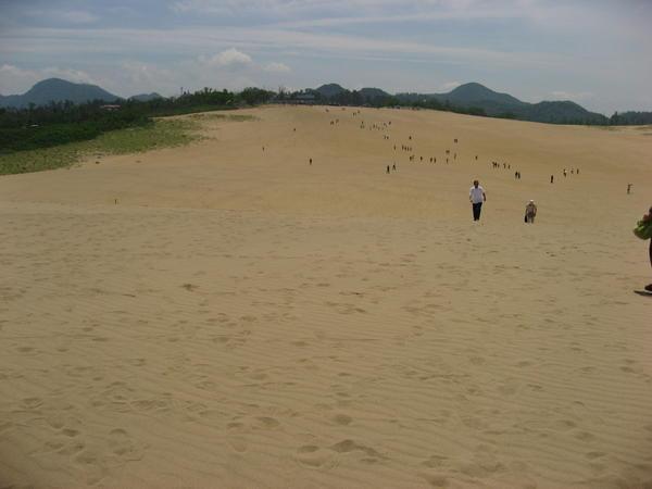 the Tottori Sand Dunes