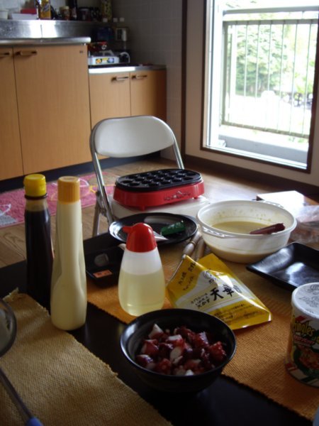 Takoyaki Preparation