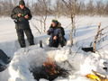 Making a Fire in the Snow
