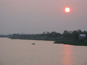 Sunset on Mekong