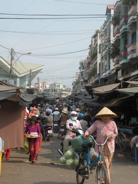 Street Bordering the Mekong River