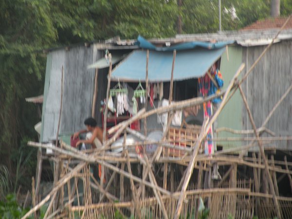 Houses Along the Mekong River