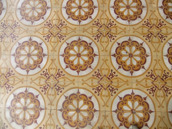 Tile Floor of Monastery Temple