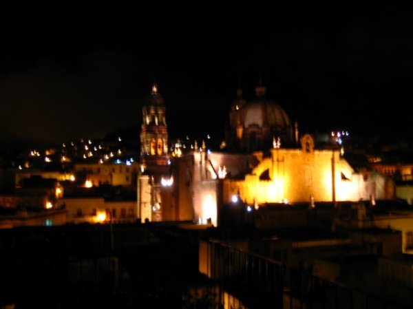 View From Rooftop At Night