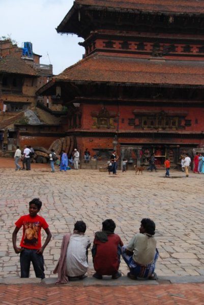 Hanging in Durbar Square