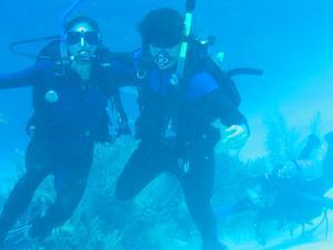 Dan and Lisa Diving