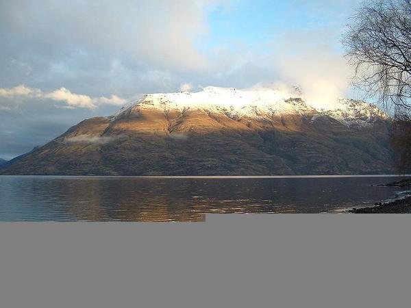 The view from our hostel window in Queenstown