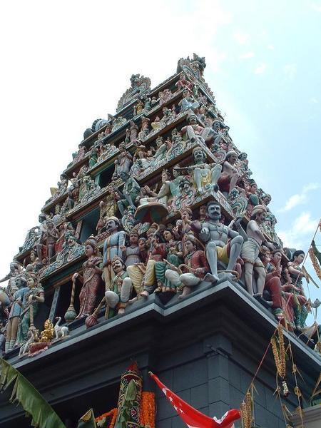 Beautiful Hindu temple in Singapore