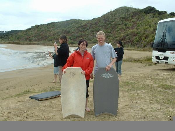 Us with our boogie boards