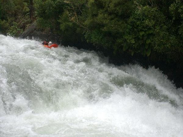 Graeme on the Grade 4 rapids