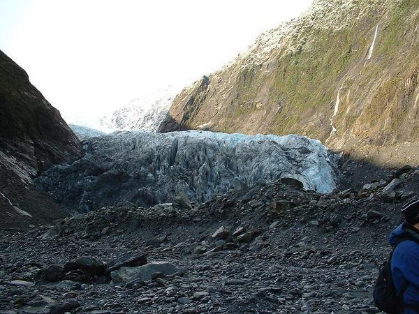 The end of the glacier.