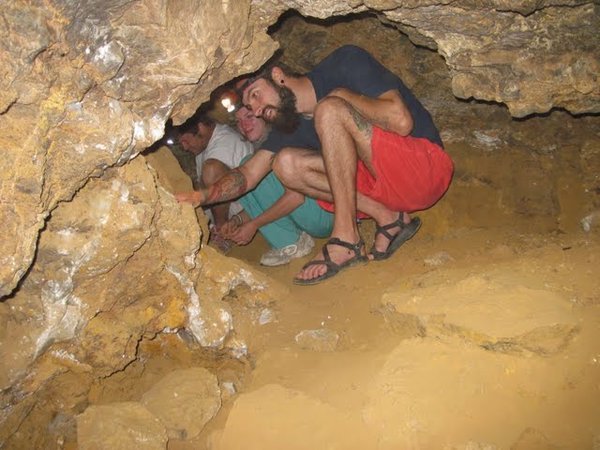 jeff & others in a cave