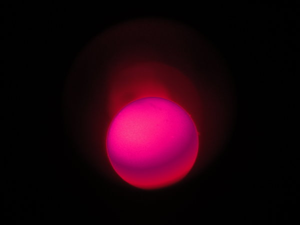 the sun, as we saw through the telescope