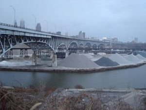 Bridge to Downtown Cleveland