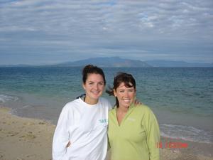 Lyndsey and I on South Sea Island