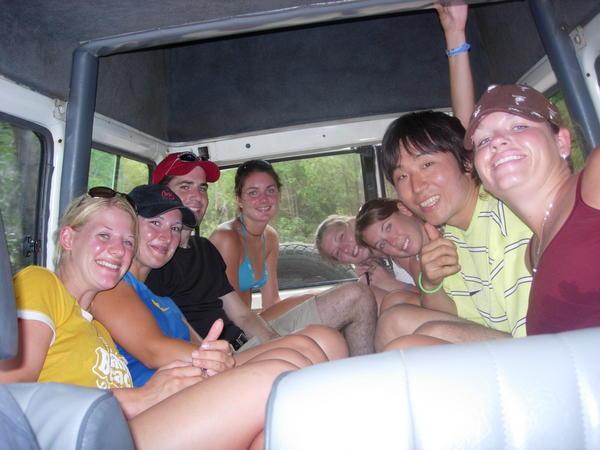 Fraser Island Group in our Jeep
