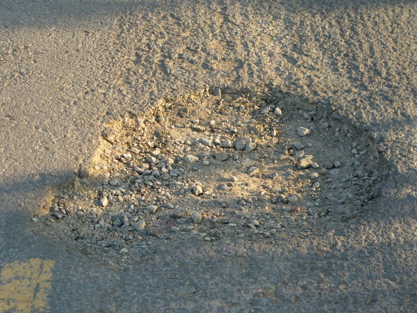 This was a small pot hole