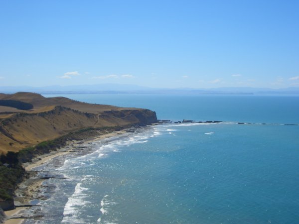 View back from Cape Kidnappers