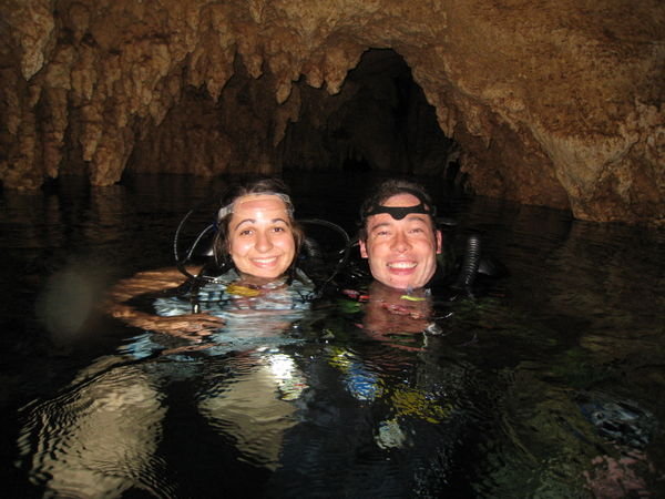 Simon and Laur in the Caves