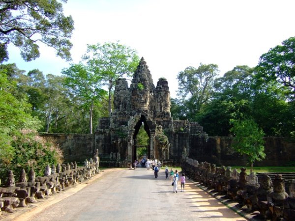 The entrance to Angkor Thom