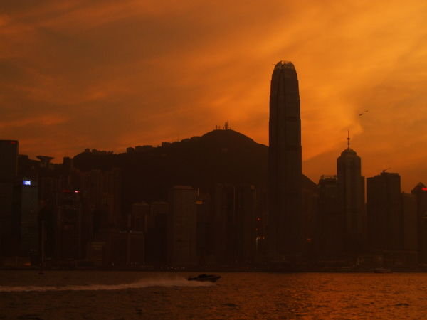 Sunset over the Skyscrapers, Hong Kong