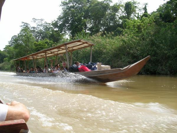 Boat to the Orang Asli tribe