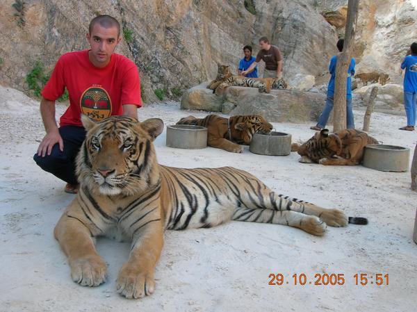 Liam at the Tiger Temple