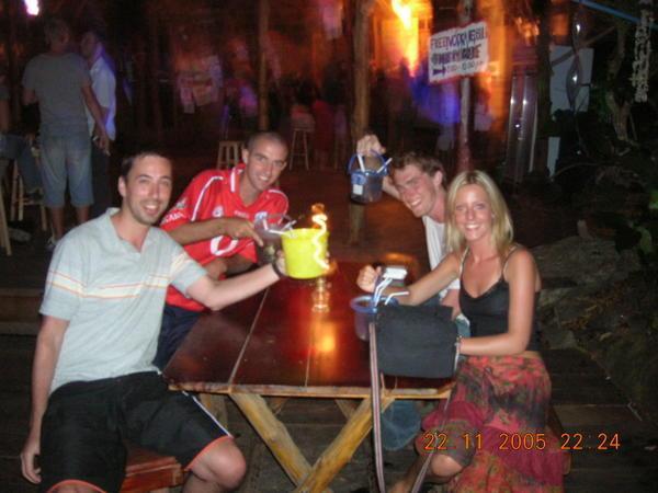 Night on the buckets in Koh Chang