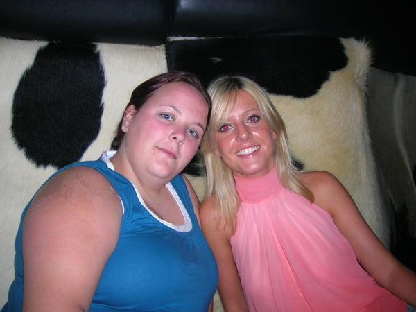 Laura and Laurie on a night out