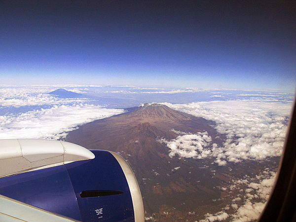 Kilimanjaro and Mt Meru in the background