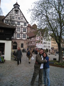 Vivi and Olaf in Nuernberg's old town