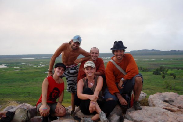 Ubirr lookout with the crew