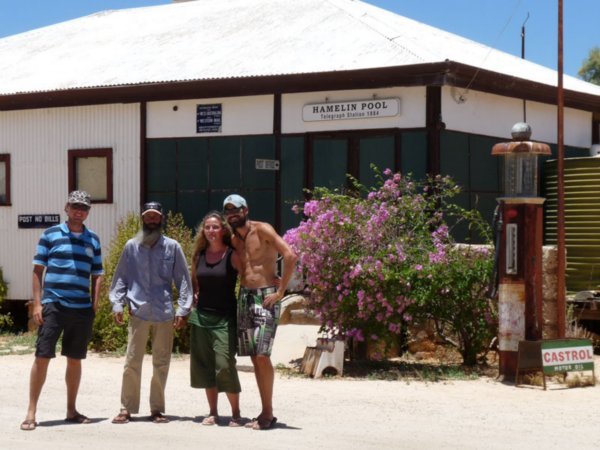 With Shaun at the Hamelin Pool Telegraph Station