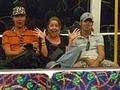 On the Perth subway/train