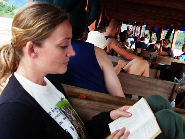 Reading on the slow boat