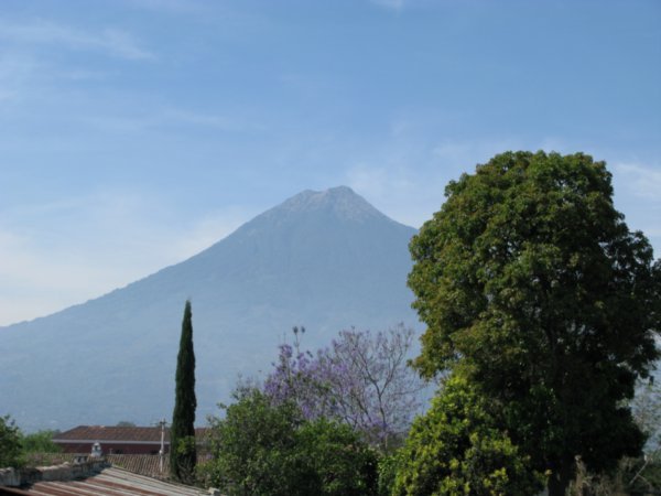 View of Volcan Fuego from Antigua